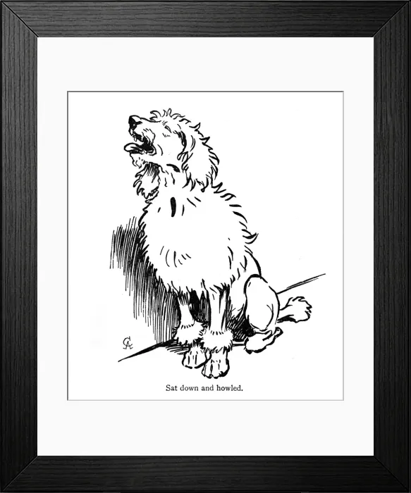 Framed Print : Illustration by Cecil Aldin, Moufflou, by Ouida Framed Print : Illustration by Cecil Aldin, Moufflou, by Ouida