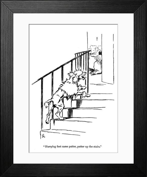Framed Print : Illustration by Cecil Aldin, Moufflou, by Ouida Framed Print : Illustration by Cecil Aldin, Moufflou, by Ouida