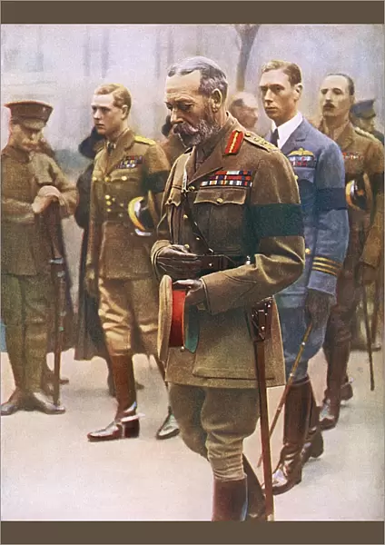King George V and others at first Armistice anniversary