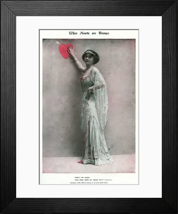 Framed Print : Miss Madeline Seymour - When Hearts are Trumps Framed Print : Miss Madeline Seymour - When Hearts are Trumps