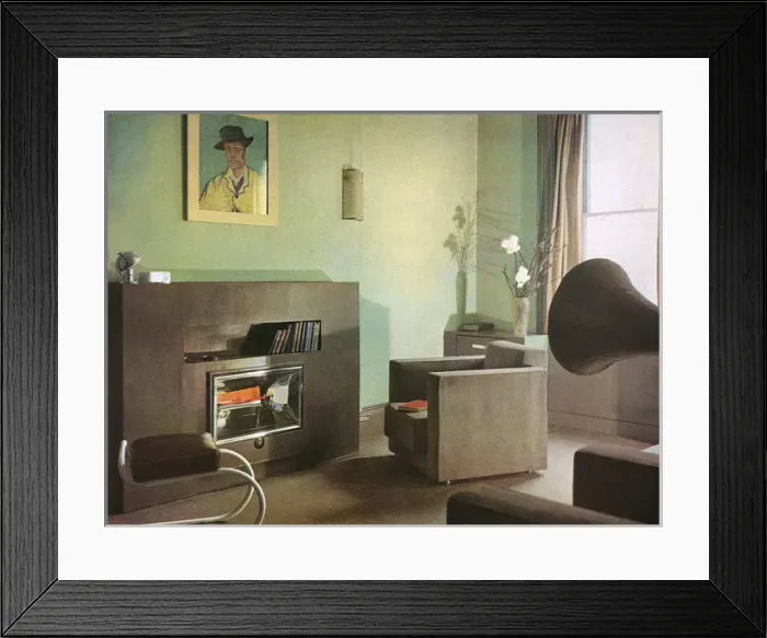 Framed Print : Living room by Ronald Dickens Framed Print : Living room by Ronald Dickens