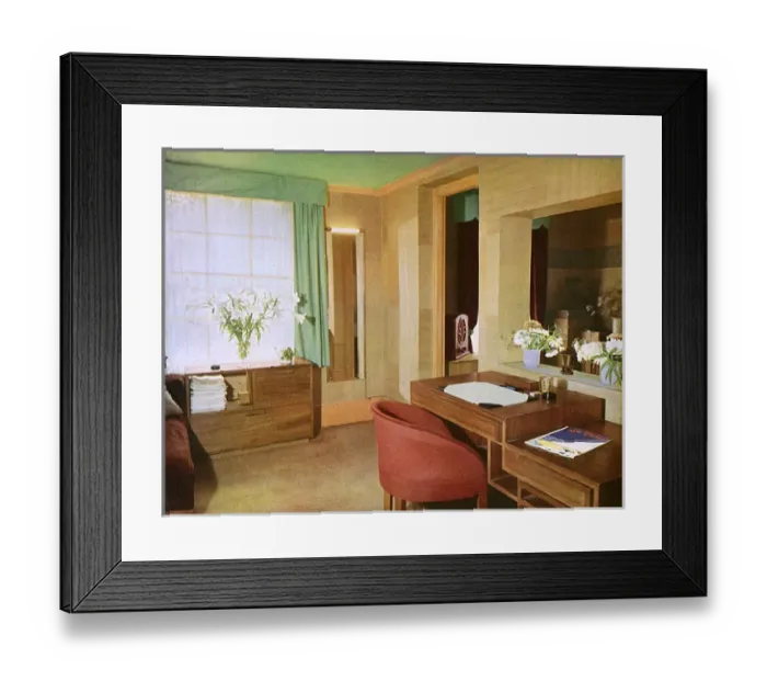 Framed Print : Study bedroom by Angus Grant Framed Print : Study bedroom by Angus Grant