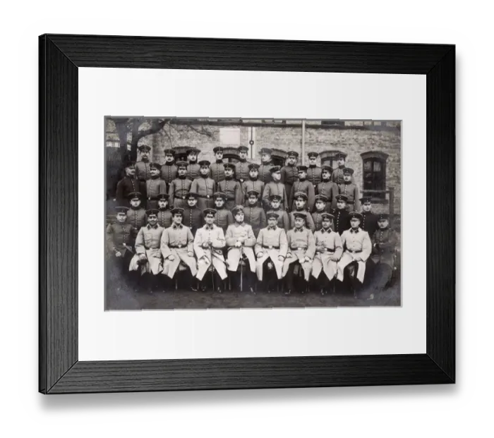 Framed Print : Group photo, German soldiers, Cottbus, East Germany Framed Print : Group photo, German soldiers, Cottbus, East Germany