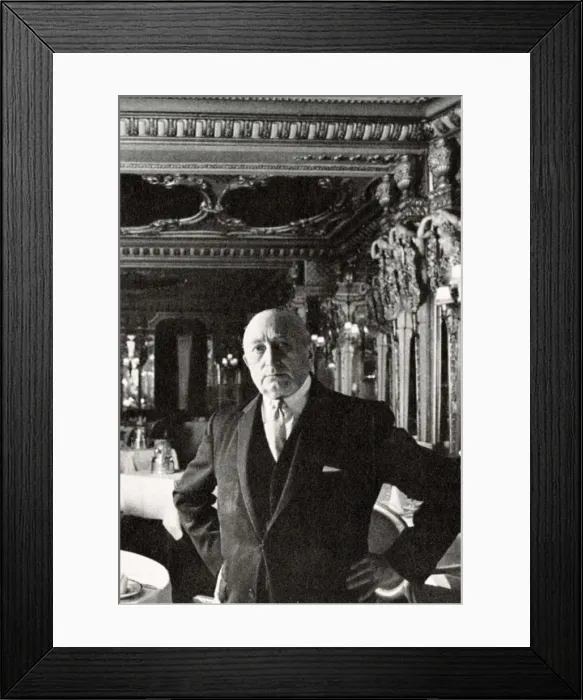 Framed Print : Luigi - manager of Cafe Royal grill room