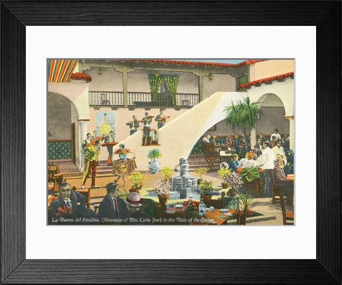 Framed Print : Souvenir book of postcards, Agua Caliente, Tijuana, Mexico Framed Print : Souvenir book of postcards, Agua Caliente, Tijuana, Mexico