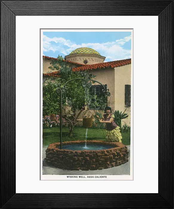 Framed Print : Wishing well, Agua Caliente, Tijuana, Mexico Framed Print : Wishing well, Agua Caliente, Tijuana, Mexico
