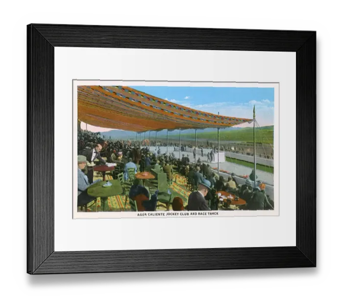 Framed Print : Jockey Club and racetrack, Agua Caliente, Tijuana, Mexico Framed Print : Jockey Club and racetrack, Agua Caliente, Tijuana, Mexico