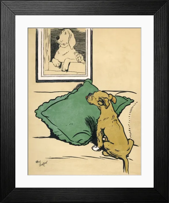 Framed Print : Frontispiece, The Dog Who Wasn t What He Thought He Was Framed Print : Frontispiece, The Dog Who Wasn t What He Thought He Was
