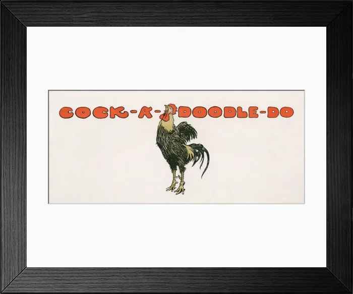 Framed Print : Cock-A-Doodle-Doo Framed Print : Cock-A-Doodle-Doo