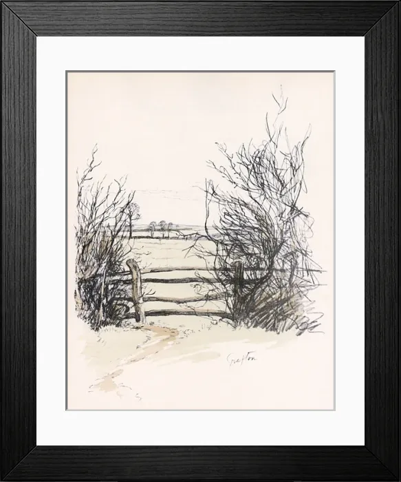 Framed Print : Countryside in the Grafton Hunt area, Northamptonshire Framed Print : Countryside in the Grafton Hunt area, Northamptonshire
