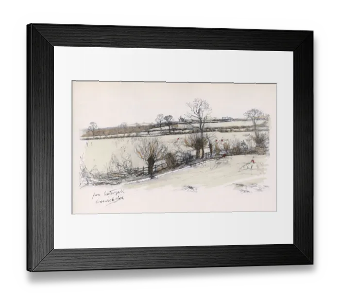 Framed Print : Watergall, in the Warwickshire Hunt area Framed Print : Watergall, in the Warwickshire Hunt area