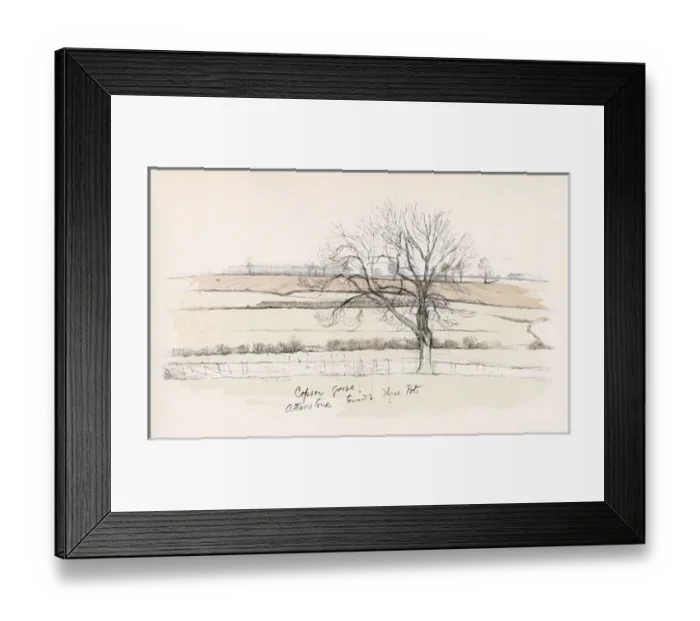 Framed Print : Copson Gorse, Atherstone Hunt area Framed Print : Copson Gorse, Atherstone Hunt area