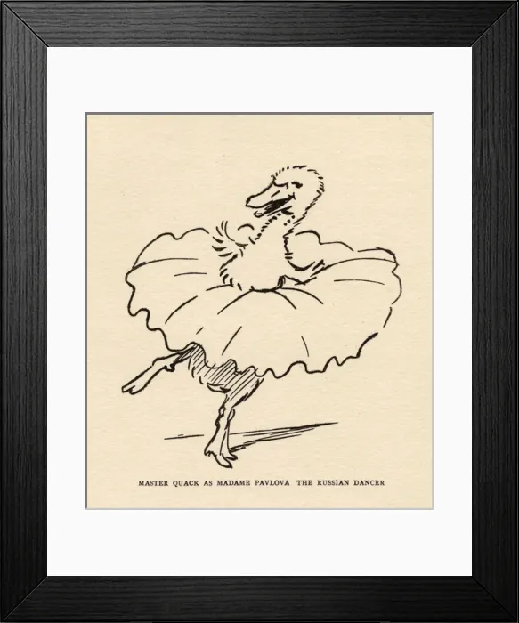 Framed Print : Master Quack the duck dressed as a ballerina Framed Print : Master Quack the duck dressed as a ballerina
