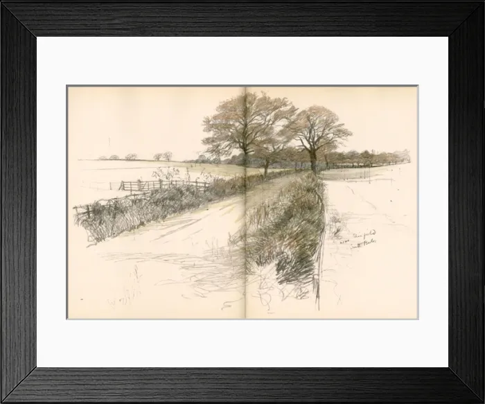 Framed Print : View near Shinfield, South Berkshire Hunt area Framed Print : View near Shinfield, South Berkshire Hunt area