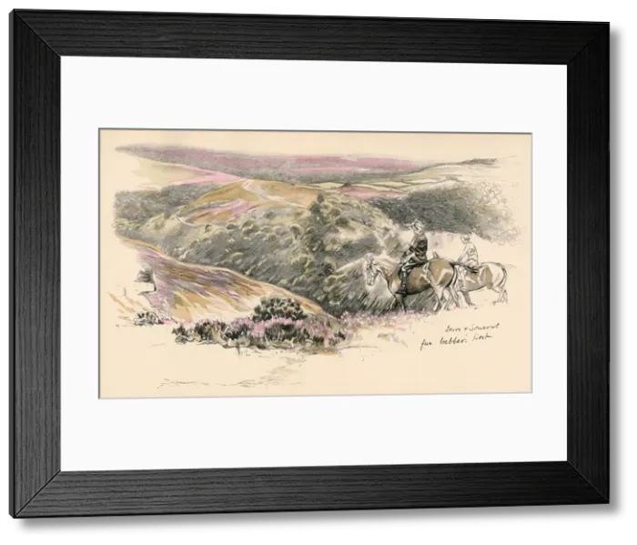 Framed Print : Webbers Post, in the Devon and Somerset Hunt area Framed Print : Webbers Post, in the Devon and Somerset Hunt area