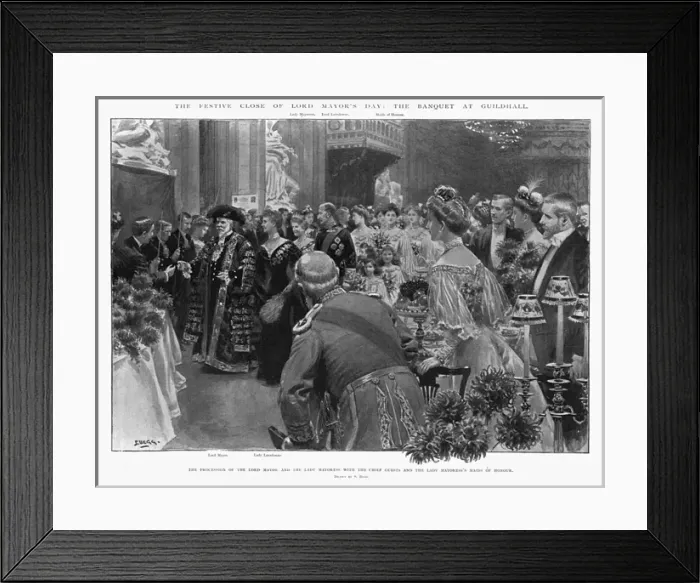 Framed Print : The Lord Mayor of Londons Banquet Framed Print : The Lord Mayor of Londons Banquet