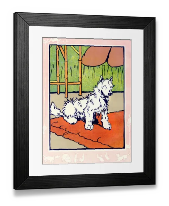 Framed Print : Towser the dog looking happy Framed Print : Towser the dog looking happy
