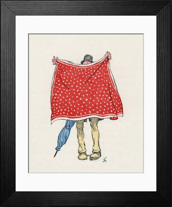 Framed Print : Illustration, Mrs Ticklers Caravan Framed Print : Illustration, Mrs Ticklers Caravan