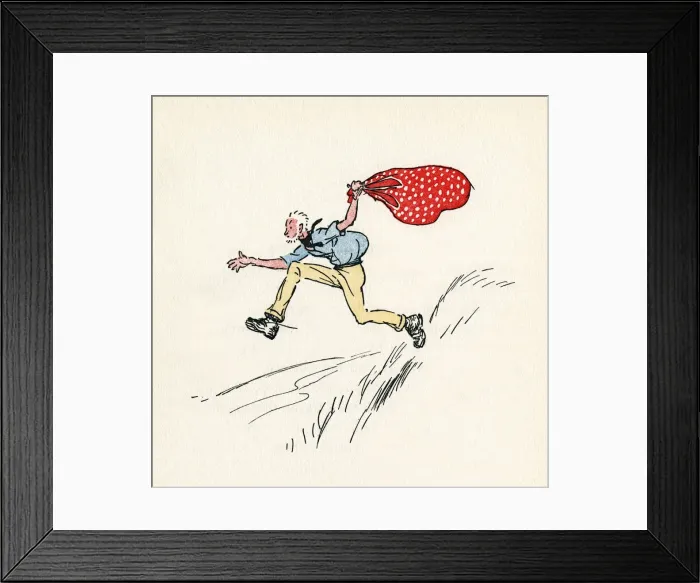 Framed Print : Illustration, Mrs Ticklers Caravan Framed Print : Illustration, Mrs Ticklers Caravan