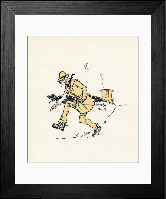 Framed Print : Illustration, Mrs Ticklers Caravan