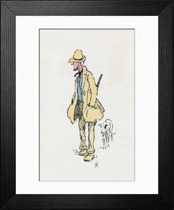 Framed Print : Illustration, Mrs Ticklers Caravan Framed Print : Illustration, Mrs Ticklers Caravan