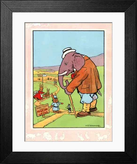 Framed Print : Elephant asked to keep off the grass Framed Print : Elephant asked to keep off the grass