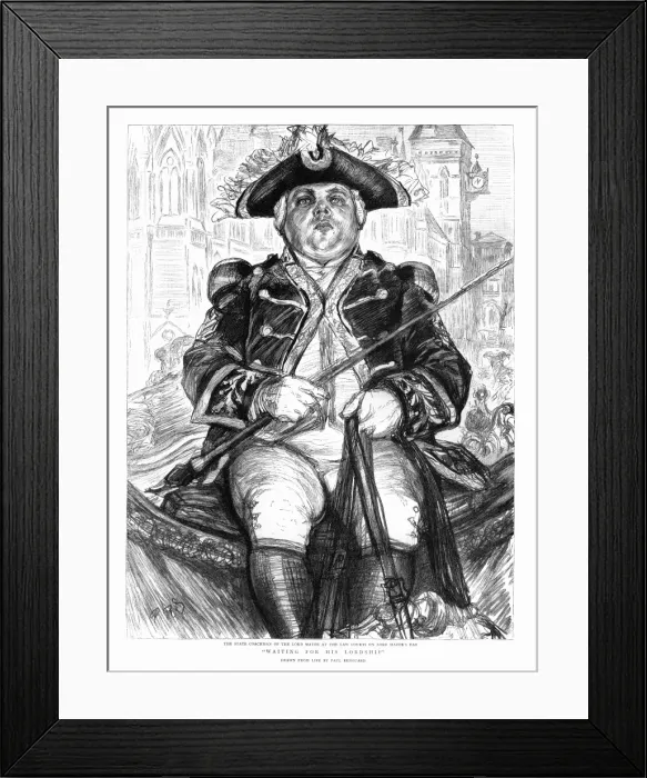 Framed Print : Waiting for His Lordship, Lord Mayors Show, 1895 Framed Print : Waiting for His Lordship, Lord Mayors Show, 1895
