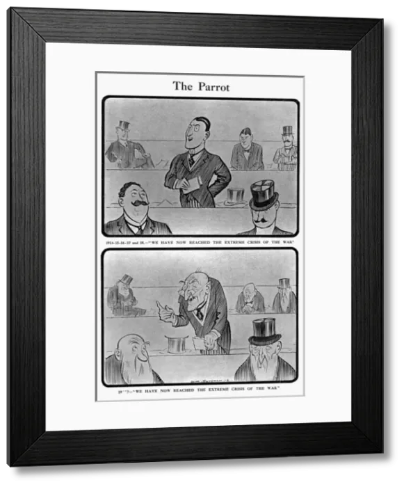 Framed Print : The Parrot, by H. M. Bateman, WW1 cartoon, 1918 Framed Print : The Parrot, by H. M. Bateman, WW1 cartoon, 1918