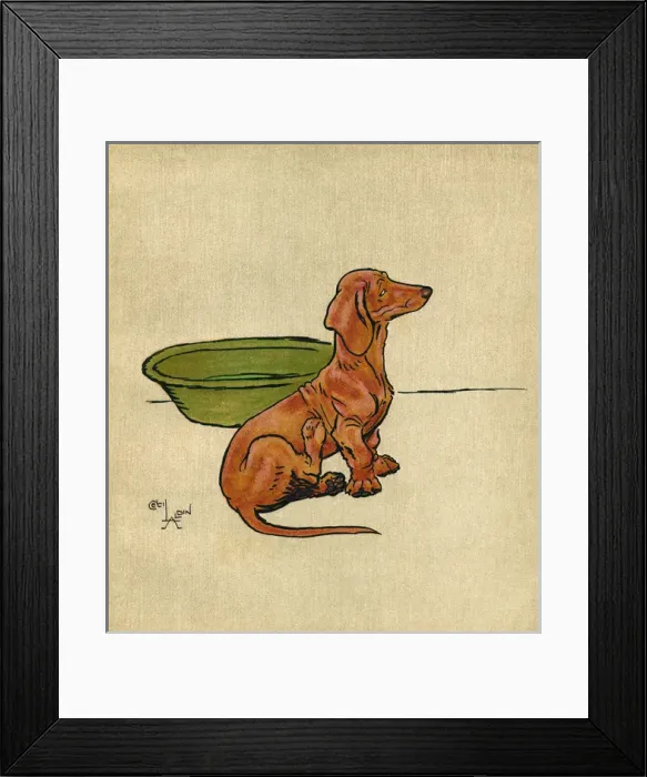 Framed Print : Illustration, Merry and Bright, by Cecil Aldin Framed Print : Illustration, Merry and Bright, by Cecil Aldin