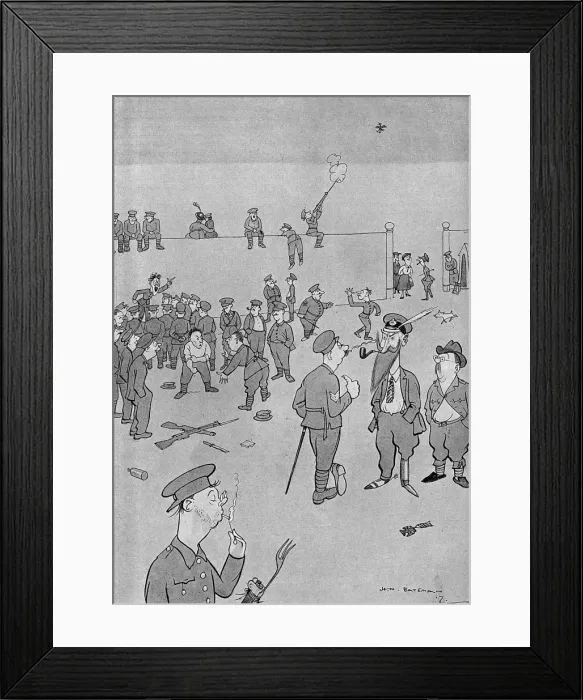 Framed Print : If, WW1 cartoon by H. M. Bateman, 1917 Framed Print : If, WW1 cartoon by H. M. Bateman, 1917