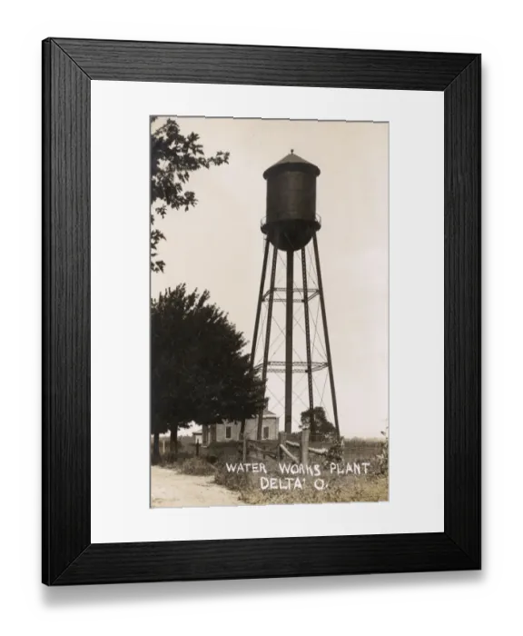 Framed Print : Waterworks plant at Delta, Ohio, USA Framed Print : Waterworks plant at Delta, Ohio, USA