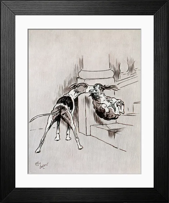 Framed Print : Illustration, The Dogs of War Framed Print : Illustration, The Dogs of War