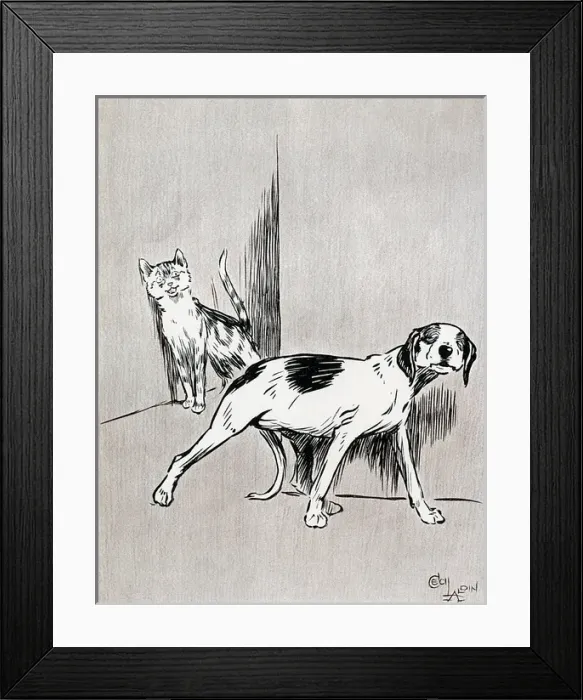 Framed Print : Illustration, The Dogs of War Framed Print : Illustration, The Dogs of War