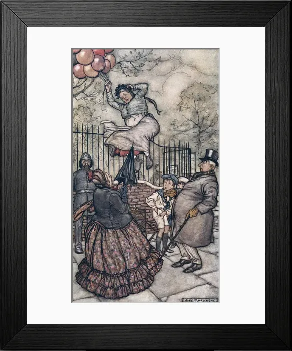 Framed Print : Illustration, Peter Pan in Kensington Gardens