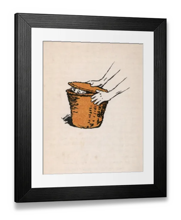 Framed Print : Illustration by Cecil Aldin, Puss Puss Framed Print : Illustration by Cecil Aldin, Puss Puss