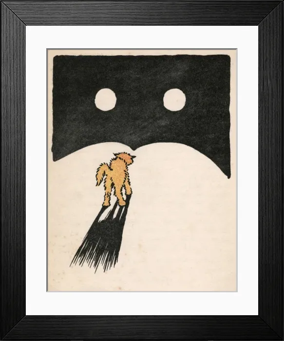 Framed Print : Illustration by Cecil Aldin, Puss Puss Framed Print : Illustration by Cecil Aldin, Puss Puss