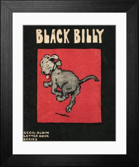 Framed Print : Cover design by Cecil Aldin, Black Billy Framed Print : Cover design by Cecil Aldin, Black Billy