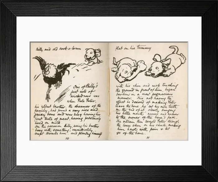 Framed Print : Illustrations by Cecil Aldin, Black Billy Framed Print : Illustrations by Cecil Aldin, Black Billy