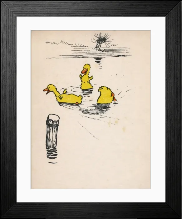 Framed Print : Illustration by Cecil Aldin, Ugly Duckling Framed Print : Illustration by Cecil Aldin, Ugly Duckling