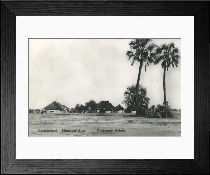 Framed Print : Missionary station, Owamboland, south west Africa Framed Print : Missionary station, Owamboland, south west Africa