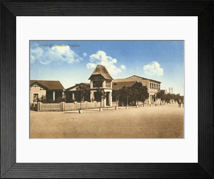 Framed Print : Hotel Rosemann, Usakos, south west Africa Framed Print : Hotel Rosemann, Usakos, south west Africa