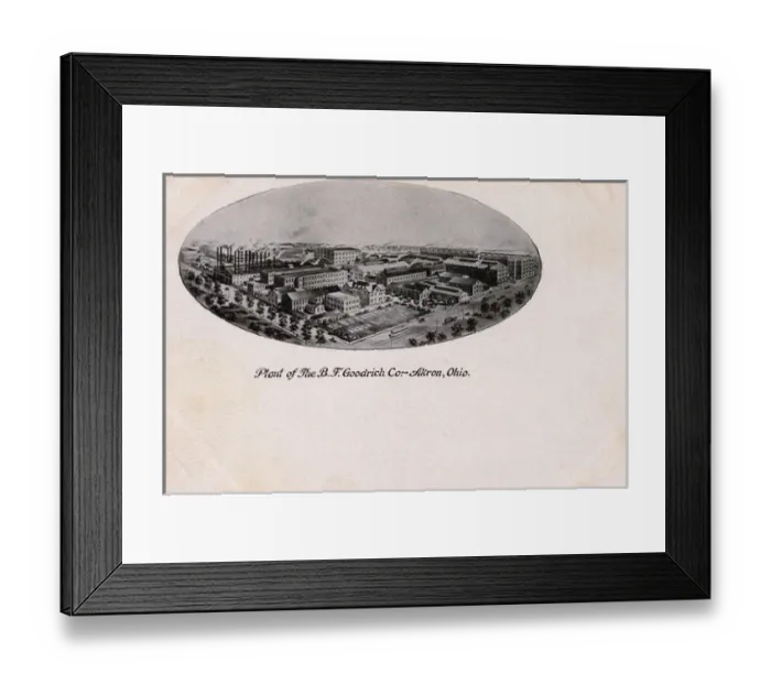Framed Print : Plant of B F Goodrich Company, Akron, Ohio, USA Framed Print : Plant of B F Goodrich Company, Akron, Ohio, USA