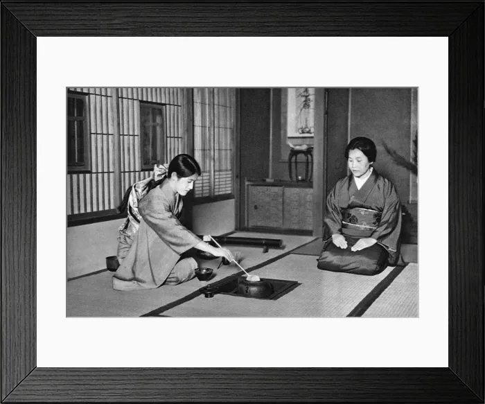 Framed Print : Japan - A girl making ceremonial tea Framed Print : Japan - A girl making ceremonial tea