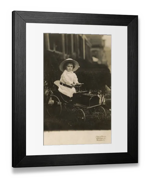 Framed Print : Little boy in pedal car, Philadelphia, USA Framed Print : Little boy in pedal car, Philadelphia, USA
