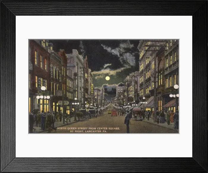 Framed Print : Night scene, Lancaster, Pennsylvania, USA Framed Print : Night scene, Lancaster, Pennsylvania, USA
