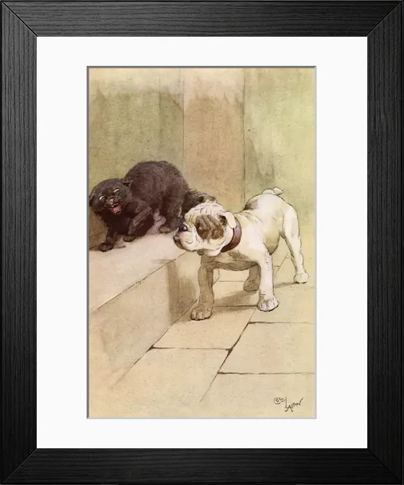 Framed Print : Illustration by Cecil Aldin, My Dog Framed Print : Illustration by Cecil Aldin, My Dog