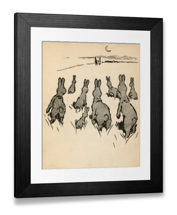 Framed Print : Illustration by Cecil Aldin, White Rabbit Framed Print : Illustration by Cecil Aldin, White Rabbit