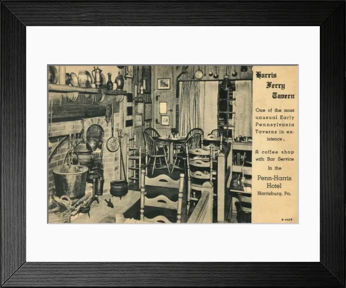 Framed Print : Interior of tavern, Penn-Harris Hotel, Harrisburg, USA Framed Print : Interior of tavern, Penn-Harris Hotel, Harrisburg, USA