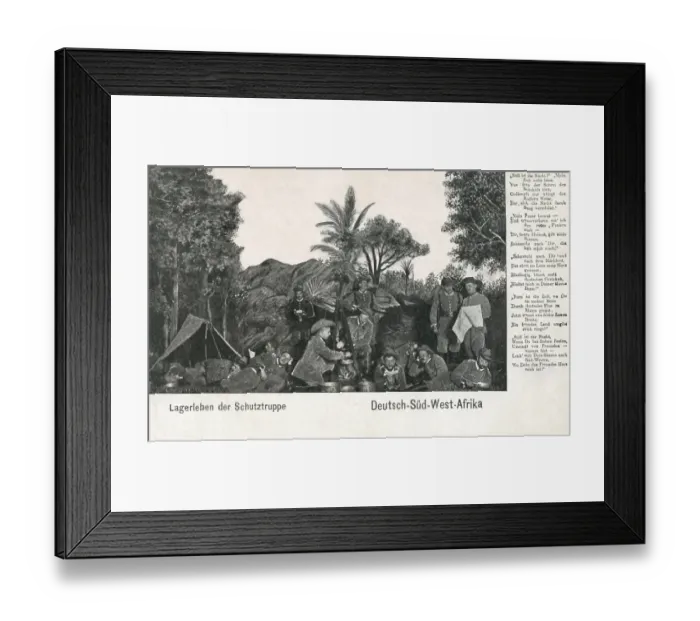 Framed Print : German protection force, German south west Africa Framed Print : German protection force, German south west Africa