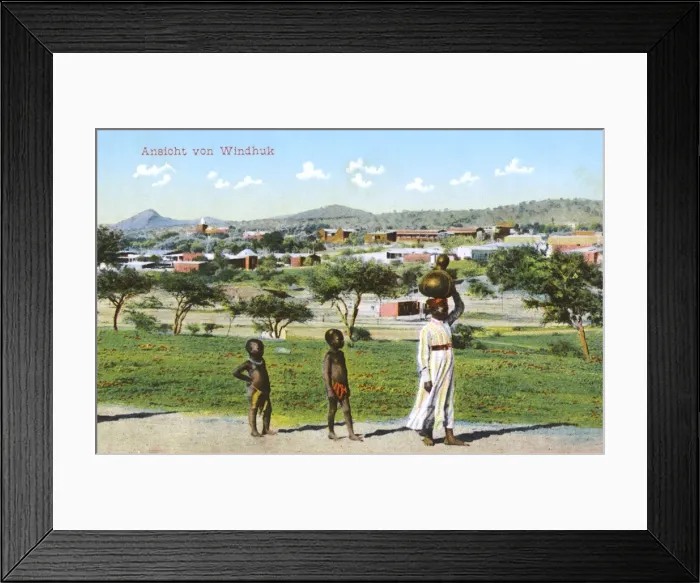 Framed Print : General view of Windhoek, south west Africa Framed Print : General view of Windhoek, south west Africa